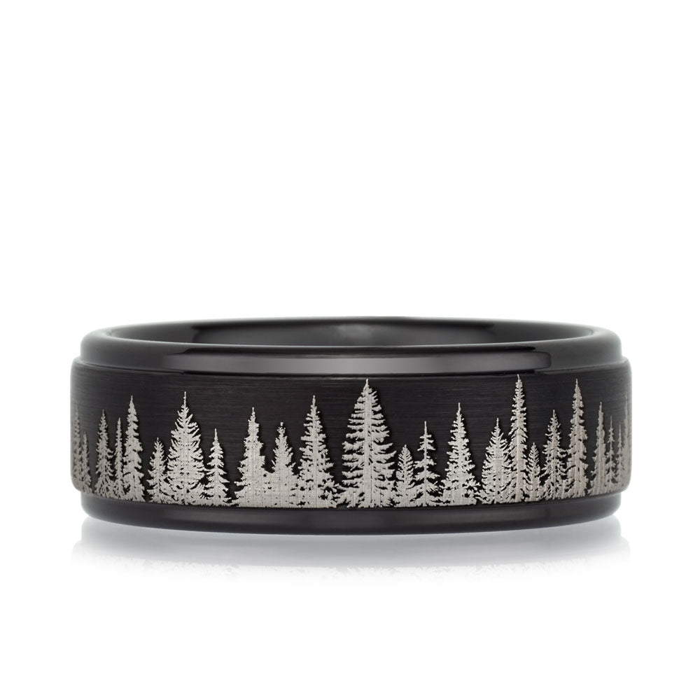 NANTERRE BLACK - Tree forest ring