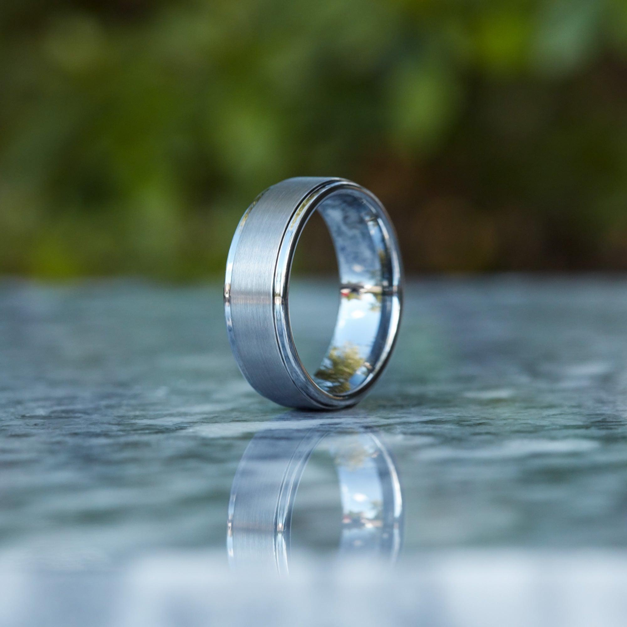 THE THUNDER Brushed Tungsten Ring - 8mm